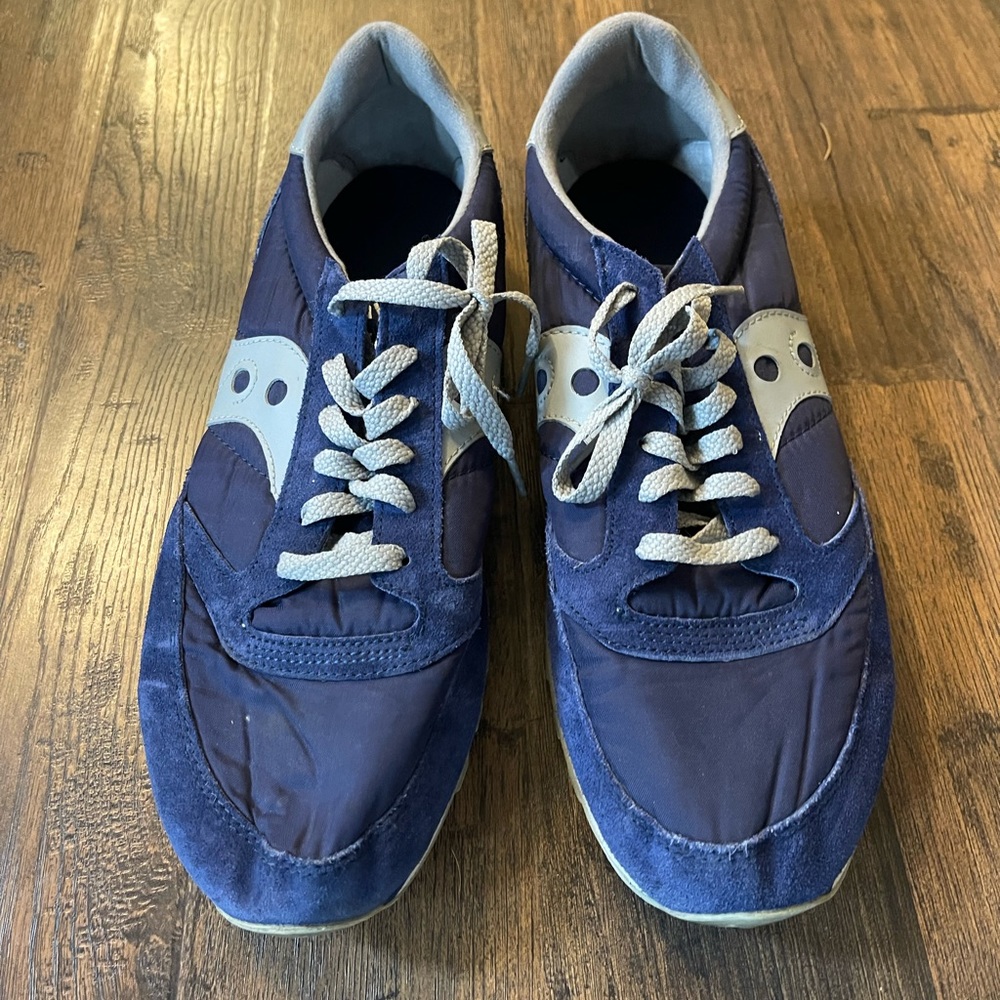 Saucony Originals Jazz retro running shoe Men’s size 13 Blue & Grey